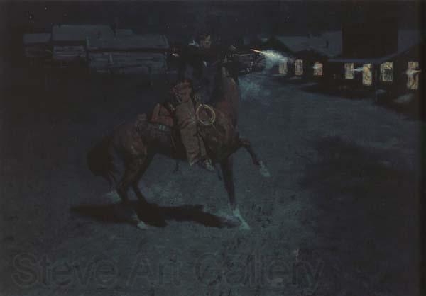 Frederic Remington An Argument with the Town Marshal (mk43) Germany oil painting art